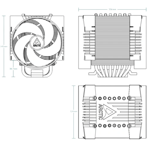 Кулер для процессора Arctic Cooling Freezer 4U-M Rev. 2 (ACFRE00133B)