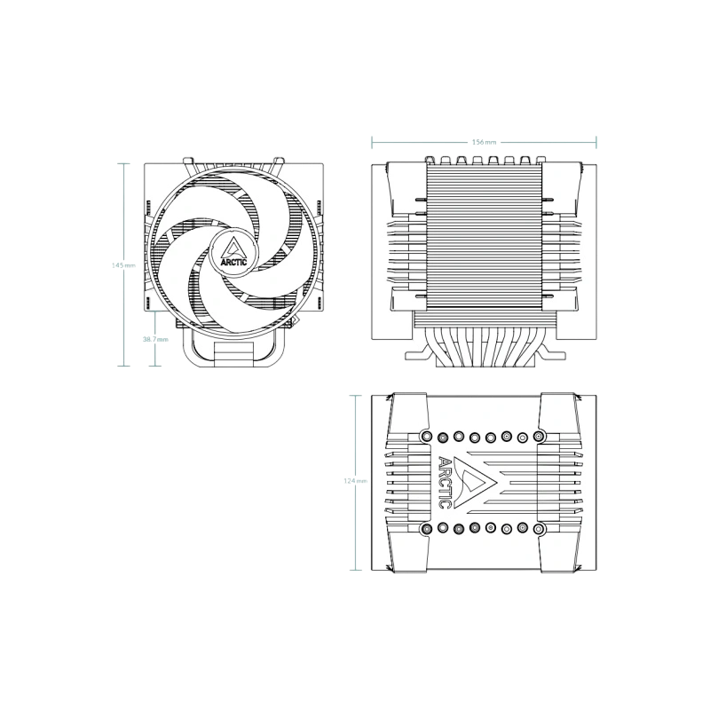 Кулер для процессора Arctic Cooling Freezer 4U-M Rev. 2 (ACFRE00133B)