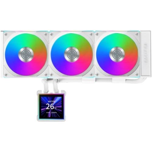 Система жидкостного охлаждения для процессора Lian Li HydroShift II LCD-S 360CL LCD ARGB White (GHS2LCDS36CW) (G89.GHS2LCDS36CW.R0)