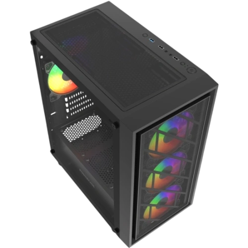Компьютерный корпус Powercase Mistral Micro EM16 FRGB Black (CMMEM16B-L4)