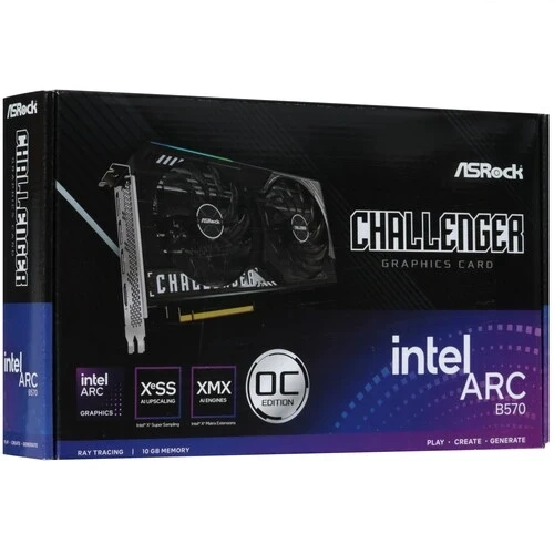 Видеокарта ASRock (B570 CL 10GO) Intel Arc B570 10GB CL 10GO
