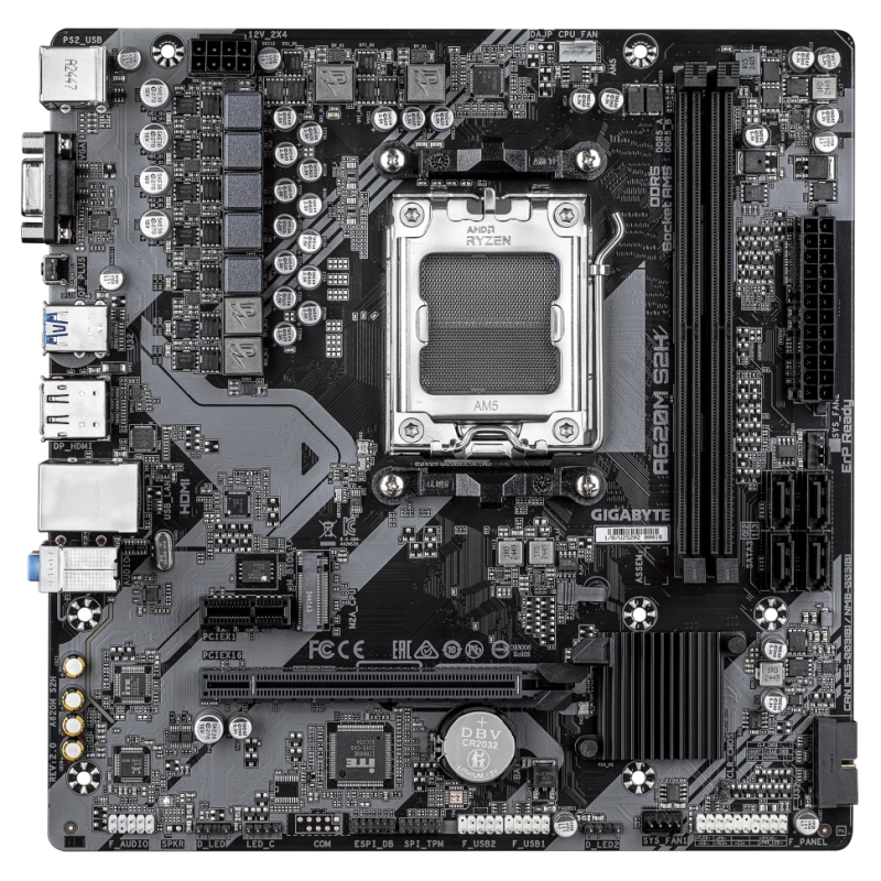 Материнская плата Gigabyte A620M S2H 2.0