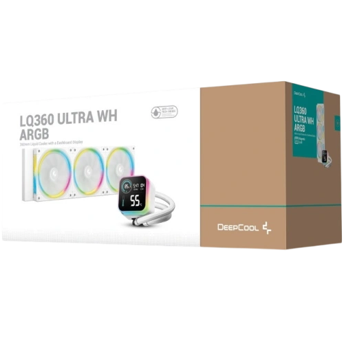 Система жидкостного охлаждения для процессора Deepcool LQ360 ULTRA WH ARGB White