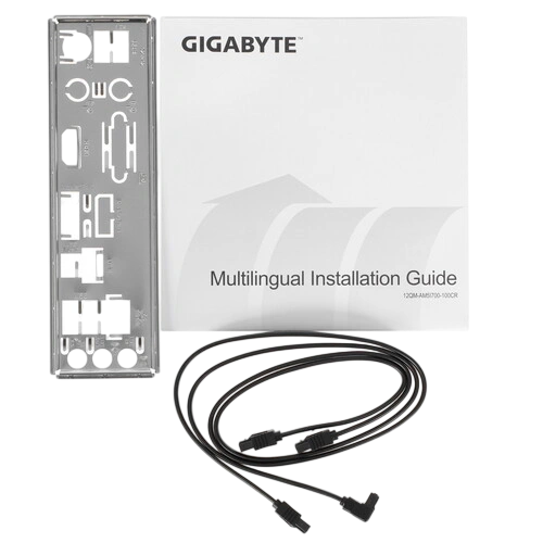 Материнская плата Gigabyte B760M DS3H DDR4 2 x кабель SATA, документация, задняя планка