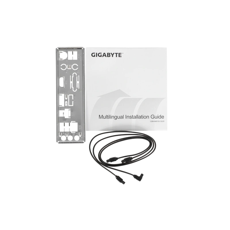Материнская плата Gigabyte B760M DS3H DDR4 2 x кабель SATA, документация, задняя планка