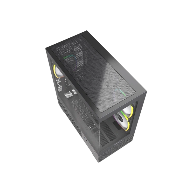 Компьютерный корпус Powercase Vision Micro M3B TG ARGB Black (CVMMB-A3)