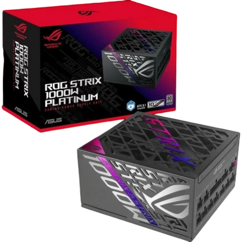 Блок питания ASUS 1000W ROG-STRIX-1000P-GAMING (90YE00W1-B0NA00) 16 Pin (PCIe 5.0 Connector Cable Details) Power Cord x 1 Motherboard Power Cable x 1 (610mm) CPU Cable x 2 (1000mm) PCI-E Gen 5.1 (16-pin-to-16-pin) Cable x 1 (750mm) PCI-E (8-pin-to-6+2pin)
