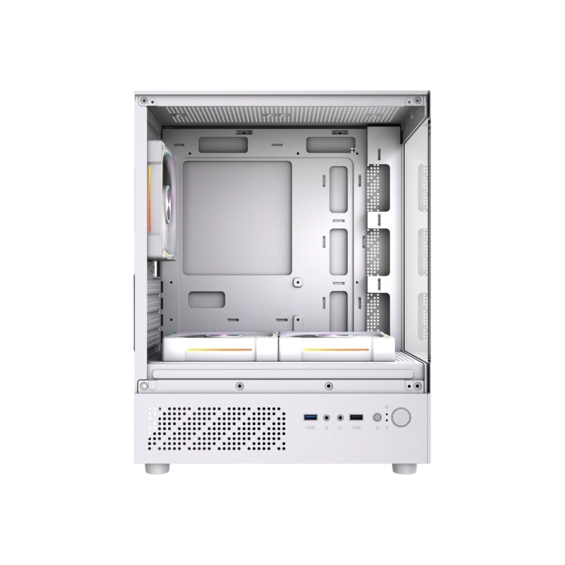 Компьютерный корпус Powercase Vision Micro M1 TG ARGB White (CVMM1W-A3)
