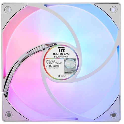 Вентилятор для корпуса Thermalright TL-C12W-S V3 ARGB White (TRTLC12WSV3)