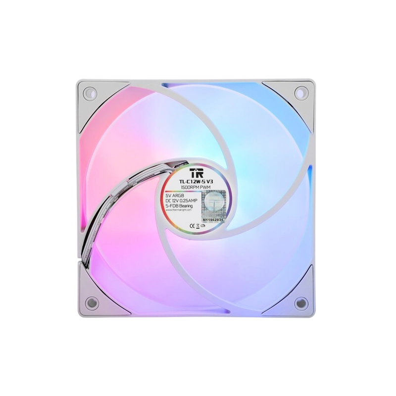 Вентилятор для корпуса Thermalright TL-C12W-S V3 ARGB White (TRTLC12WSV3)