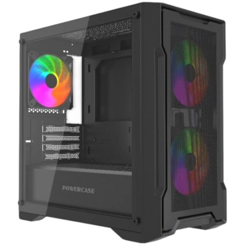 Компьютерный корпус Powercase Mistral Micro X3B ARGB Black (CMMXB-A3)