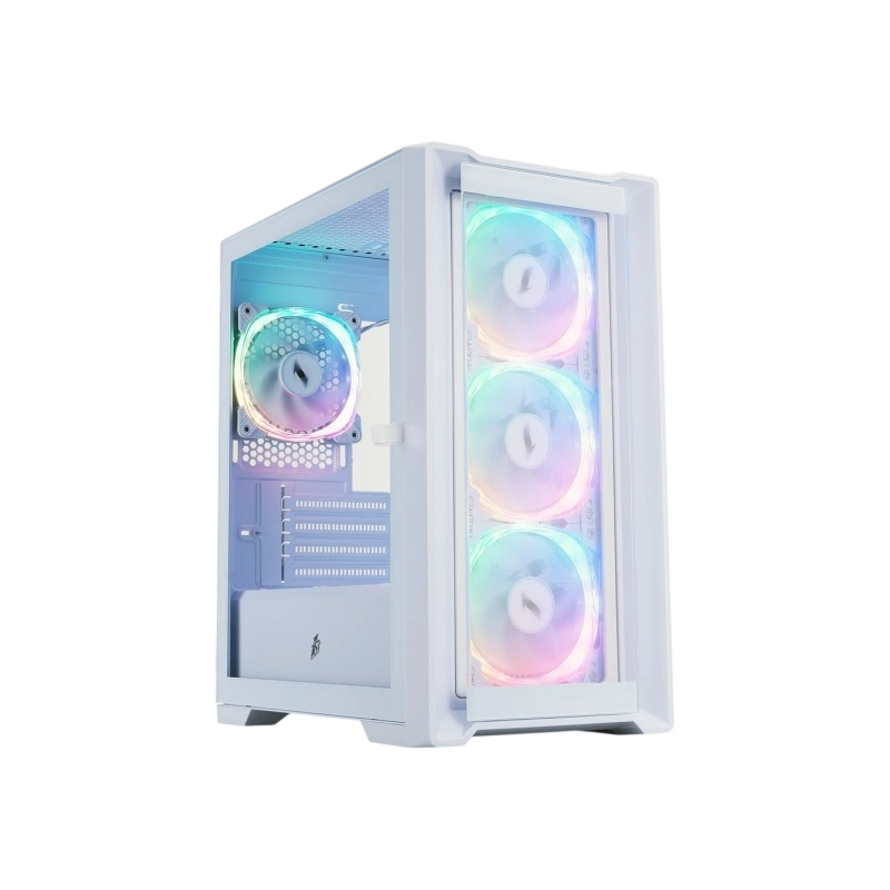 Компьютерный корпус 1STPLAYER TRILOBITE T4-G GLASS ARGB White (T4-G-WH-4FS7-W)