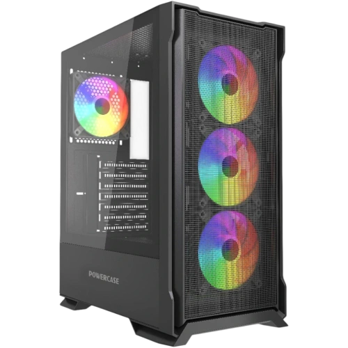 Компьютерный корпус Powercase Mistral AZ4B ARGB TG Black (CMAZB-A4)