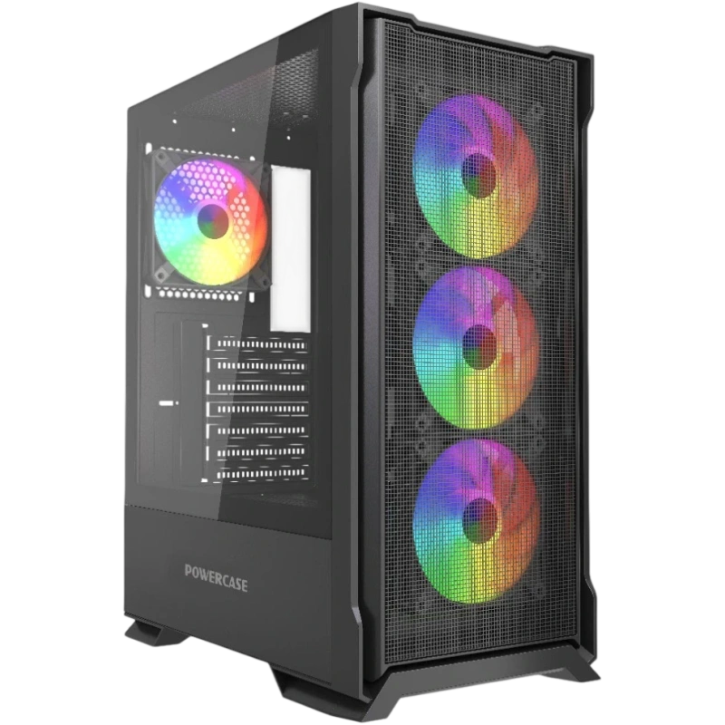 Компьютерный корпус Powercase Mistral AZ4B ARGB TG Black (CMAZB-A4)