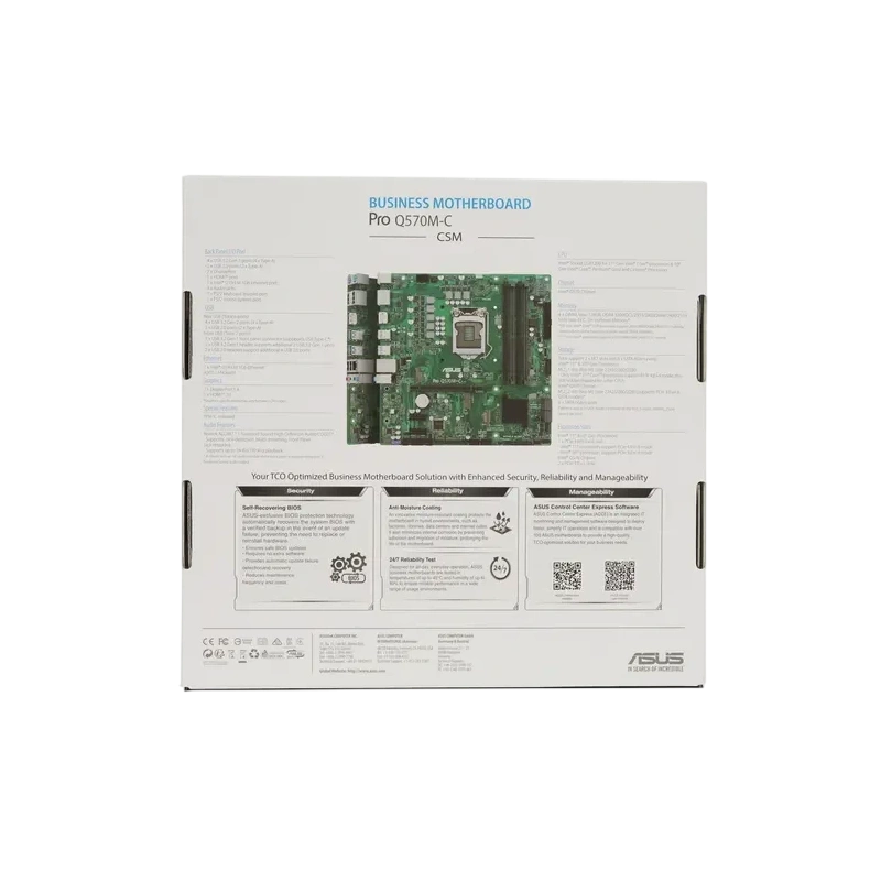 Материнская плата ASUS PRO Q570M-C/CSM (90MB1700-M0EAYC)