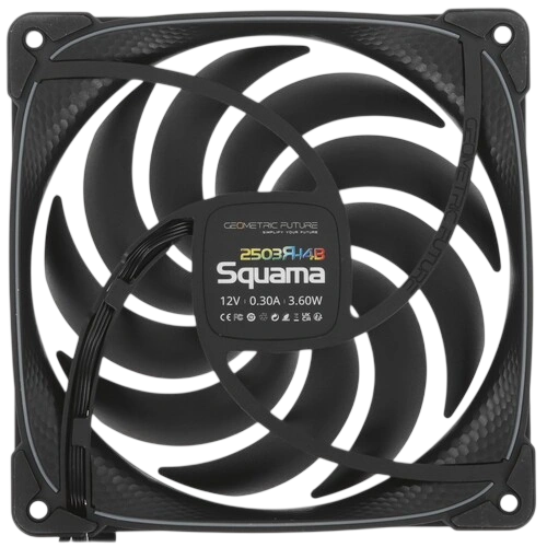 Комплект вентиляторов для корпуса Geometric Future Squama 2503RB-14 Reverse ARGB Black (1F2503R314000)