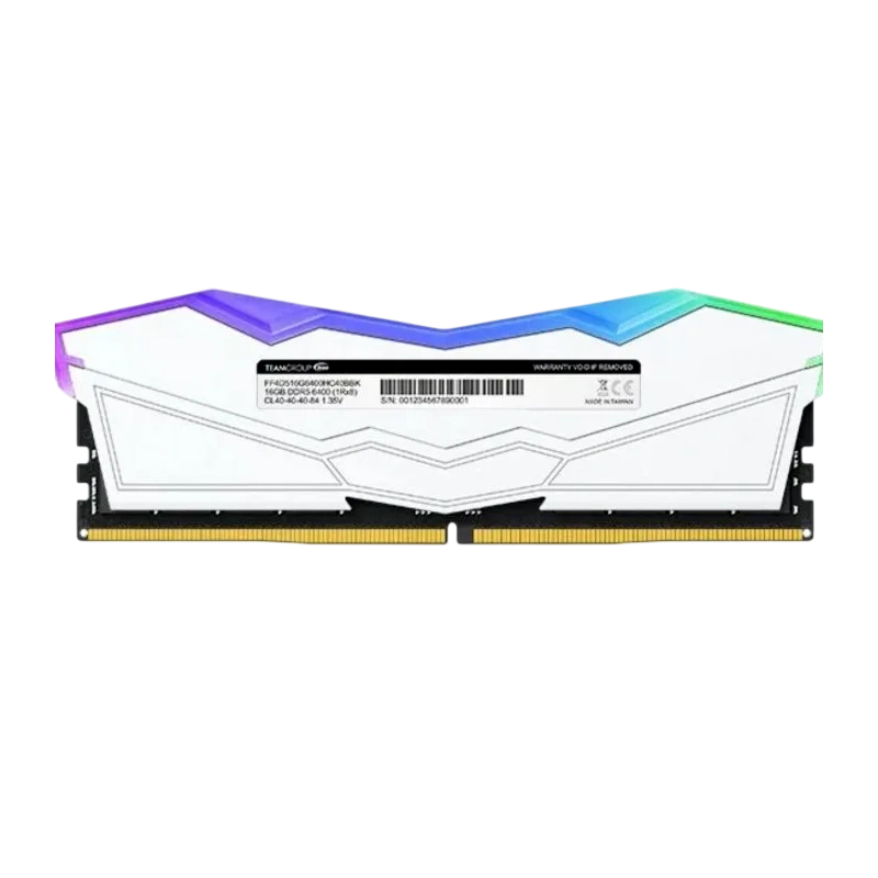Оперативная память 32 Gb 6000 MHz Team Group T-FORCE DELTA RGB White (FF4D532G6000HC28ADC01)