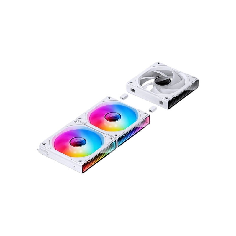 Комплект вентиляторов для корпуса JONSBO ZK-120W (3 in 1) ARGB LED White