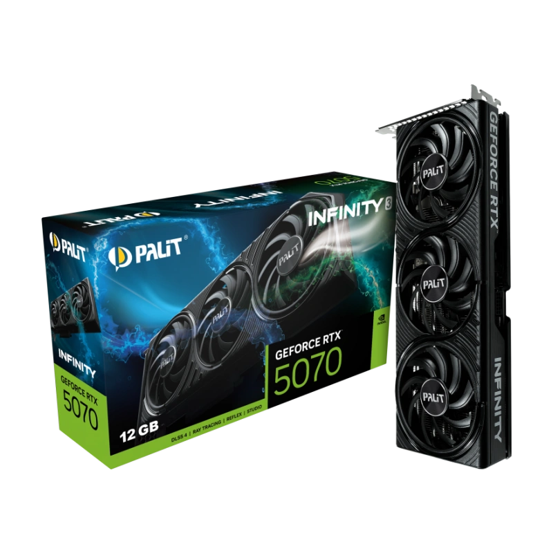Видеокарта Palit (NE75070019K9-GB2050S) GeForce RTX 5070 12GB INFINITY 3