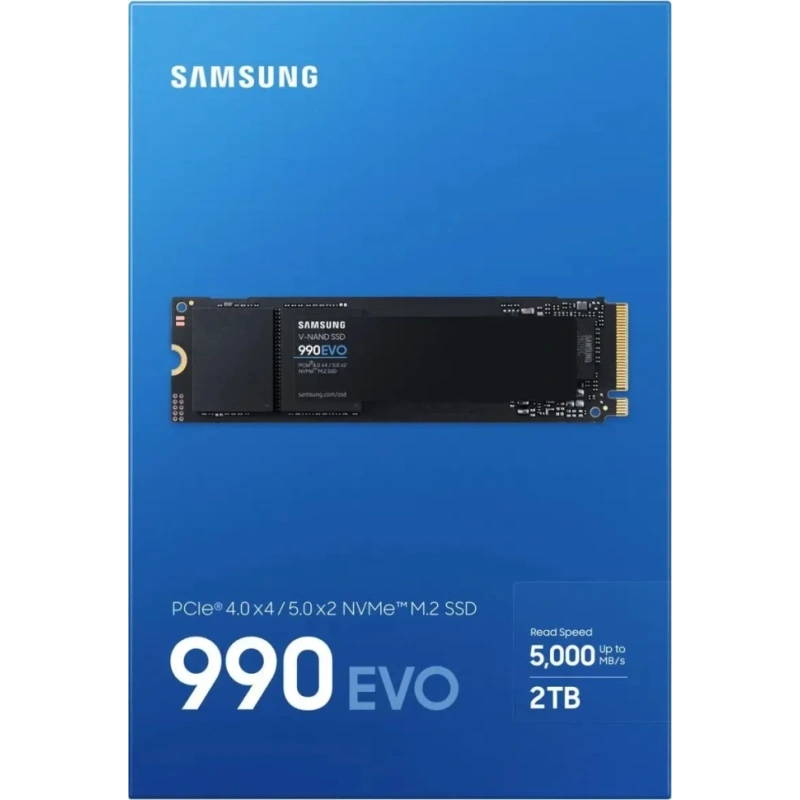 Твердотельный накопитель Samsung 2000 Gb 990 EVO (MZ-V9E2T0BW) BOX