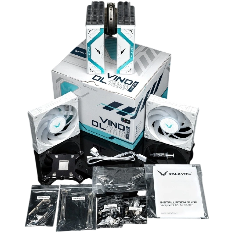 Кулер для процессора Valkyrie DL125 Vind ARGB White (HW NA125-W)
