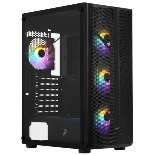 Компьютерный корпус 1STPLAYER FIREBASE X4 Black (X4-BK-4F1)