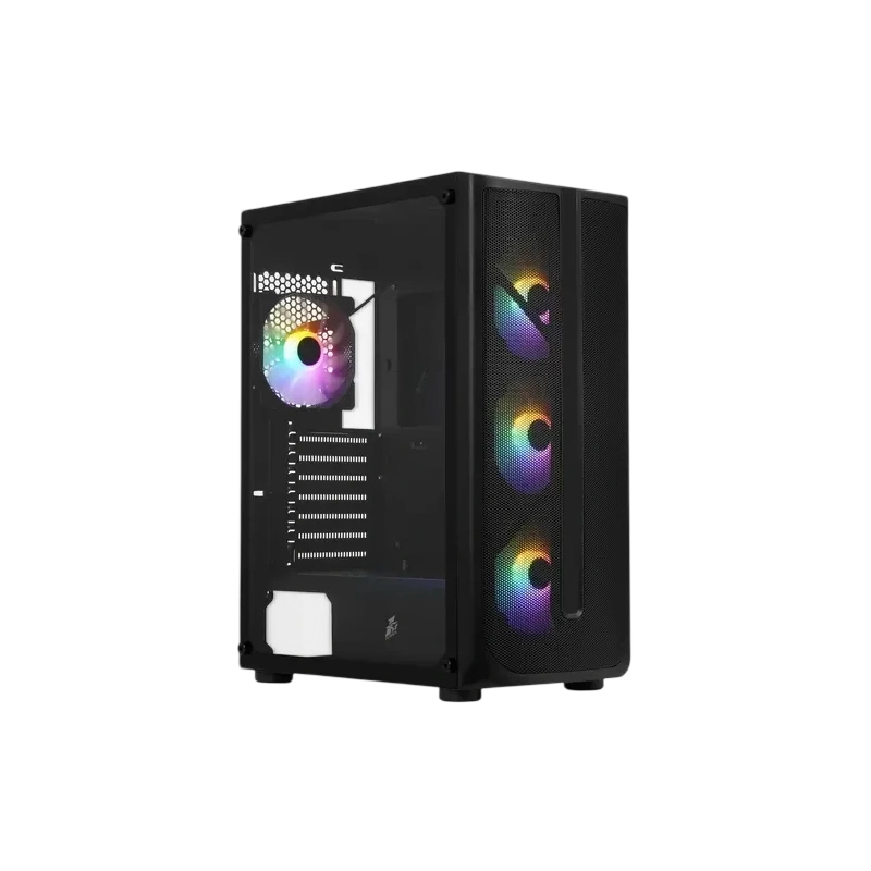 Компьютерный корпус 1STPLAYER FIREBASE X4 Black (X4-BK-4F1)