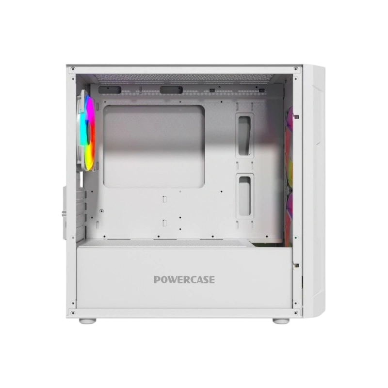 Компьютерный корпус Powercase Mistral Micro D3W TG ARGB PWM White (CMMDW-A3)