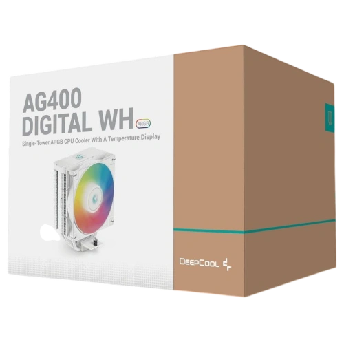 Кулер для процессора Deepcool AG400 DIGITAL WH ARGB R-AG400-WHADMN-G-1