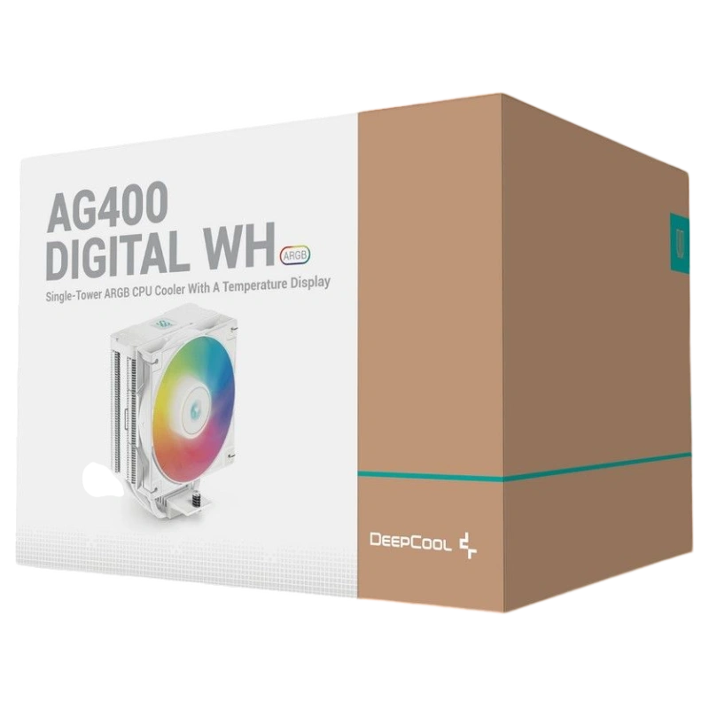 Кулер для процессора Deepcool AG400 DIGITAL WH ARGB R-AG400-WHADMN-G-1