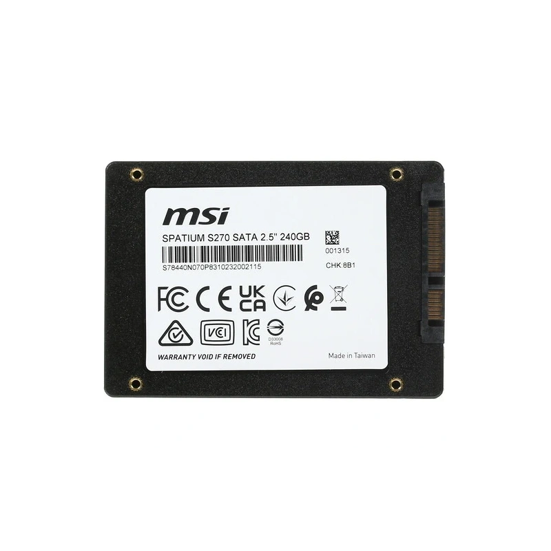 Твердотельный накопитель MSI 240 Gb SPATIUM S270 (S78-440N060-P83) OEM BOX