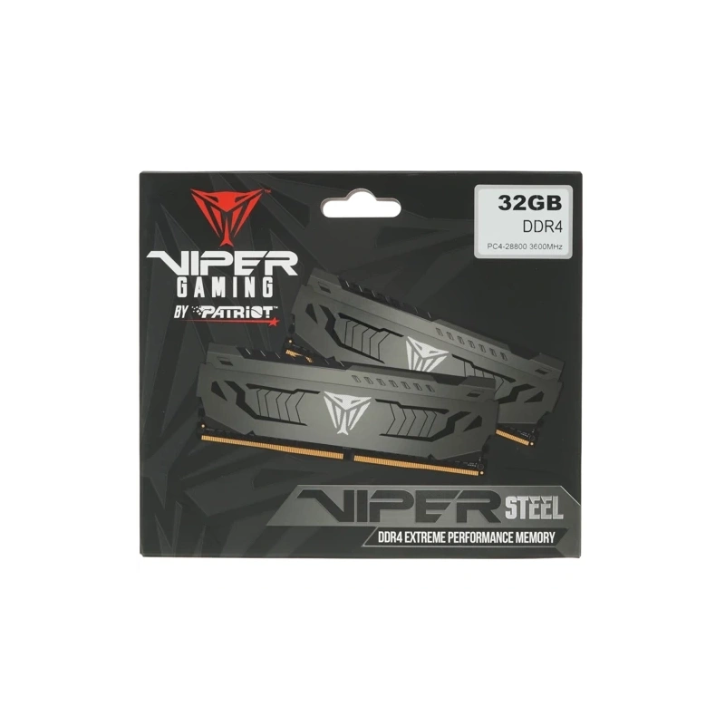 Оперативная память 32 Gb 3600 MHz PATRIOT VIPER STEEL (PVS432G360C8)