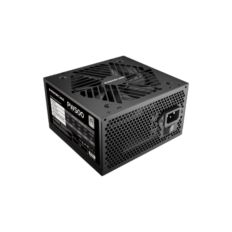 Блок питания Powercase 500W PW500 Black (PS-500W-DC)
