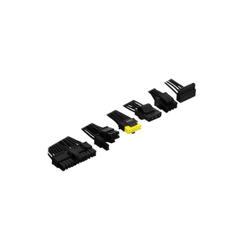 Блок питания MSI 1250W MAG A1250GL (306-7ZP9A11-CE0) 16 Pin (PCIe 5.0 Connector Cable Details) документация, комплект кабелей