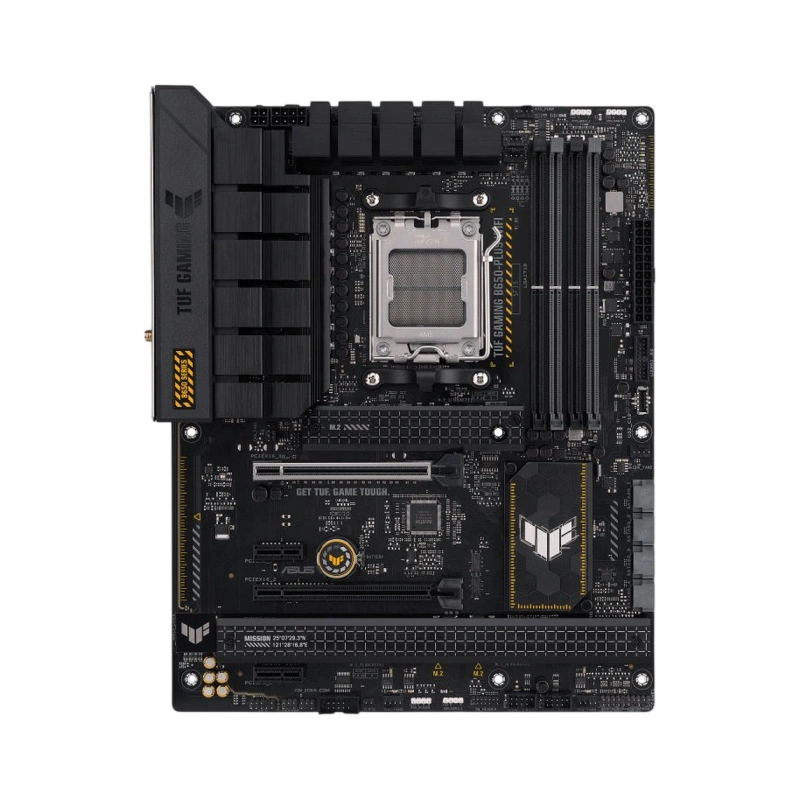 Материнская плата ASUS TUF GAMING B650-PLUS WIFI (90MB1BZ0-M0EAY0) 2 x кабель SATA, антенна Wi-Fi, брелок, документация, комплект наклеек, стяжки для кабелей