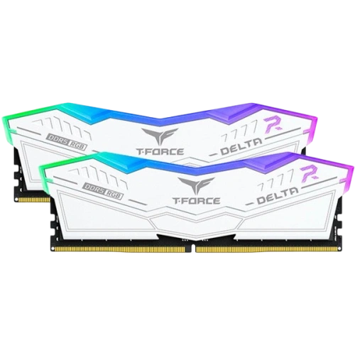 Оперативная память 32 Gb 7600 MHz Team Group T-FORCE DELTA RGB White (FF4D532G7600HC36DDC01)