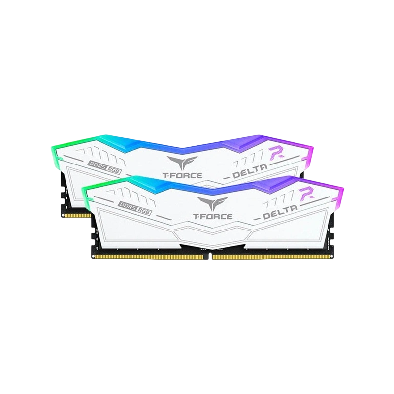 Оперативная память 32 Gb 7600 MHz Team Group T-FORCE DELTA RGB White (FF4D532G7600HC36DDC01)