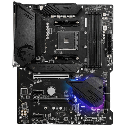 Материнская плата MSI MPG B550 GAMING PLUS 2 x кабель SATA, документация