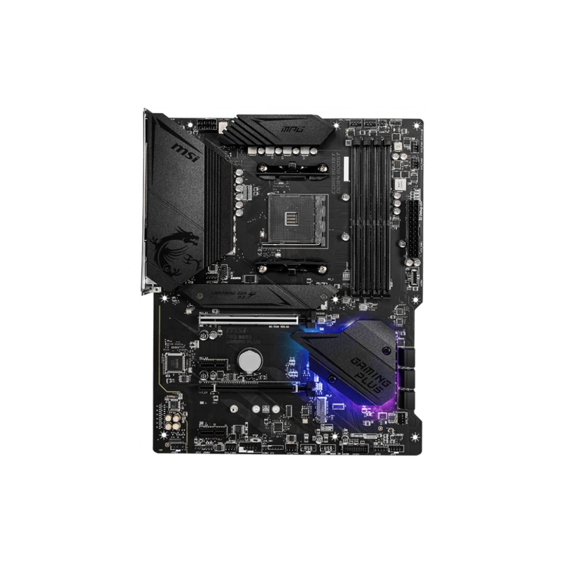 Материнская плата MSI MPG B550 GAMING PLUS 2 x кабель SATA, документация