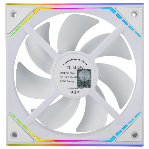 Вентилятор для корпуса Thermalright TL-M12W ARGB White (TRTLM12W)