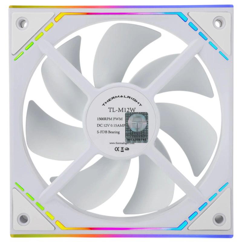 Вентилятор для корпуса Thermalright TL-M12W ARGB White (TRTLM12W)