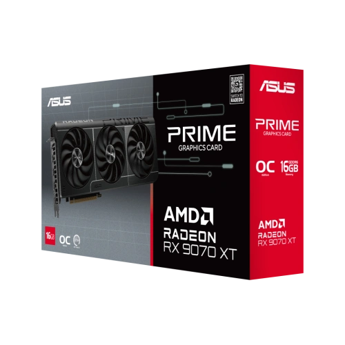 Видеокарта ASUS (PRIME-RX9070XT-O16G) Radeon RX 9070 XT 16GB PRIME OC 90YV0L71-M0NA00