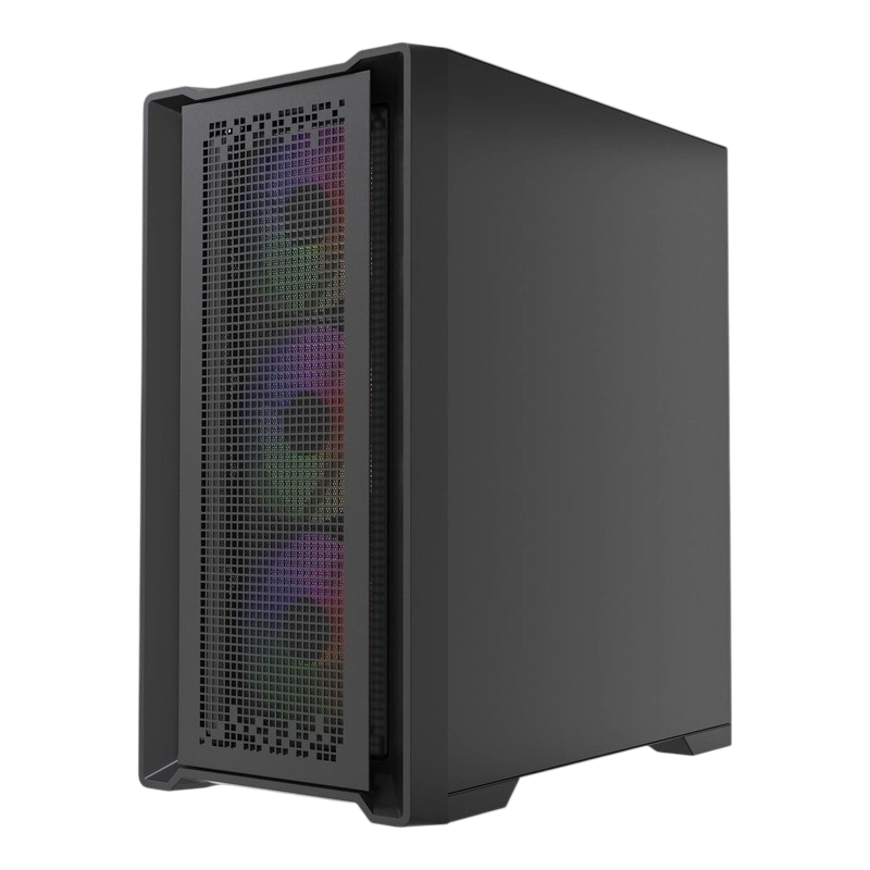 Компьютерный корпус Powercase ByteFlow Micro LE ARGB Black (CAMBFB-A4-LE)
