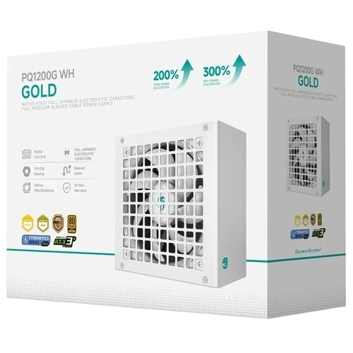 Блок питания Deepcool 1200W GAMERSTORM PQ1200G WH White 16 Pin (PCIe 5.0 Connector Cable Details)
