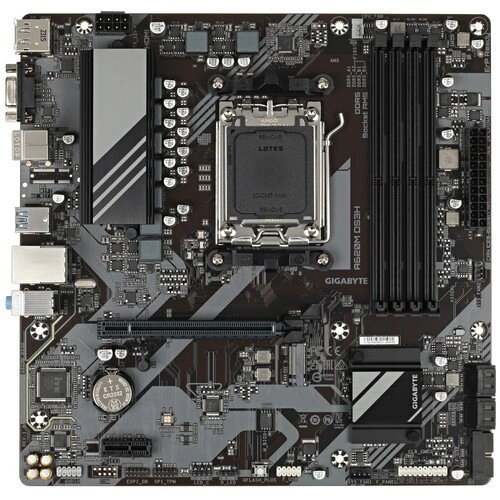 Материнская плата Gigabyte A620M DS3H x кабель SATA, документация, задняя планка