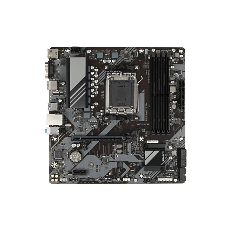 Материнская плата Gigabyte A620M DS3H x кабель SATA, документация, задняя планка