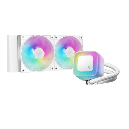 Система жидкостного охлаждения для процессора Deepcool LE240 WH V2 ARGB White