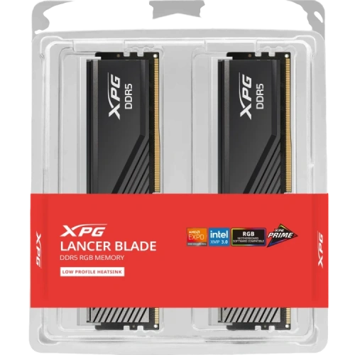 Оперативная память 32 Gb 6000 MHz ADATA XPG LANCER Blade RGB Black RGB (AX5U6000C3416G-DTLABRBK)