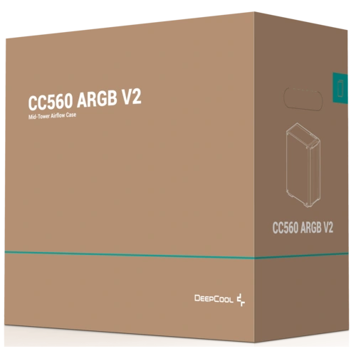 Компьютерный корпус Deepcool CC560 ARGB V2 Black (R-CC560-BKTAA4-G-2)