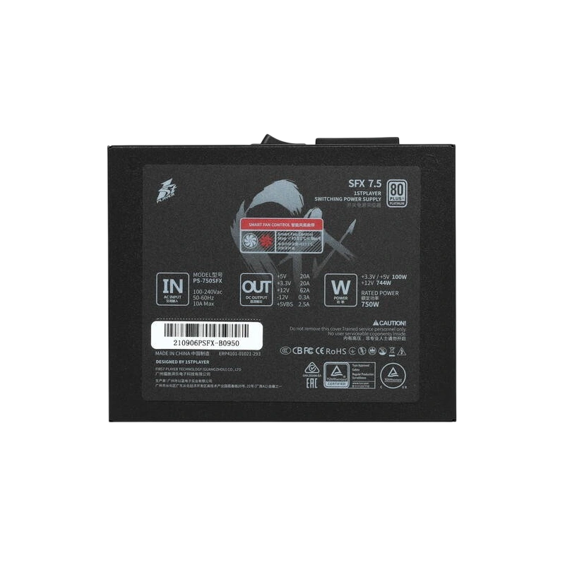 Блок питания 1STPLAYER 750W SFX Black (PS-750SFX)